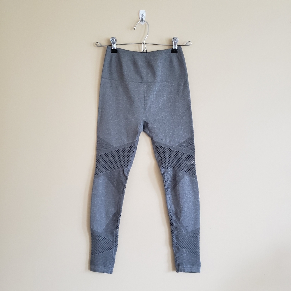 Fabletics Gray Cutout Workout Leggings - image 1